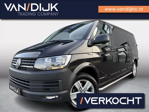 Volkswagen Transporter 2.0 TDI L2H1 DC Comfortline 150PK ✓5 persoons ✓Euro 6 ✓Airco ✓Cruise ✓Bluetooth Telefoon &amp; Media ✓Parkeersensoren ✓Lichtmetaal ✓Dealer Onderhouden