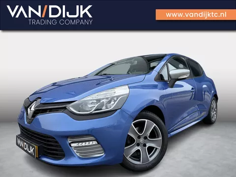 Renault Clio 1.2 GT ✓Automaat ✓Sportstoelen Vol Leder ✓Stoelverwarming ✓Keyless ✓Navigatie R-Link ✓Climate ✓Cruise ✓Premium Sound ✓Parkeersensoren ✓Lichtmetaal