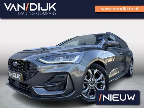 Ford Focus Wagon 1.0 EcoBoost Hybrid ST Line X ✓Automaat ✓Rijklaar ✓Virtual Cockpit ✓Full LED ✓Navigatie ✓Camera ✓Apple Carplay &amp; Android Auto ✓Adaptive Cruise ✓Climate ✓Elektrische Trekhaak