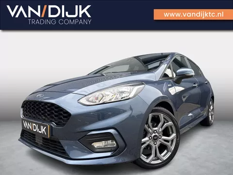 Ford Fiesta 1.0 EcoBoost ST-Line ✓Navigatie ✓Apple CarPlay &amp; Android Auto ✓Stoel- stuurverwarming ✓Licht &amp; Zichtpakket ✓Lichtmetaal